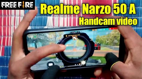 Realme Narzo 50 A Free Fire Gameplay Test 3 Finger Handcam Onetap