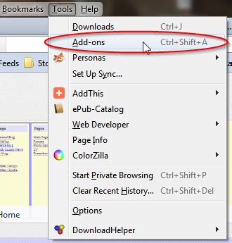 Using Firefox Add-ons – Up Past Midnight 