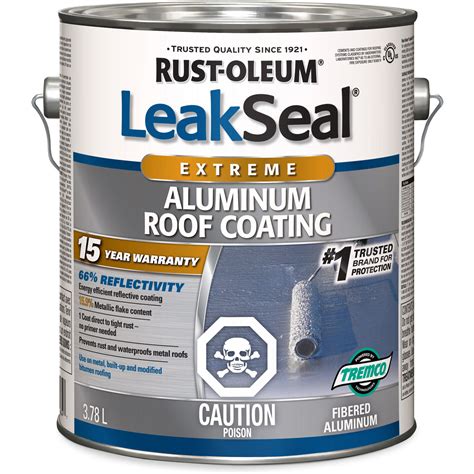 Rust Oleum 322066 LeakSeal 15 Year Aluminum Roof Coating