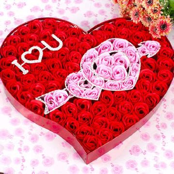 Buy Wholesale China Romantic Heart Shape Soap Flower Gift Box Soap