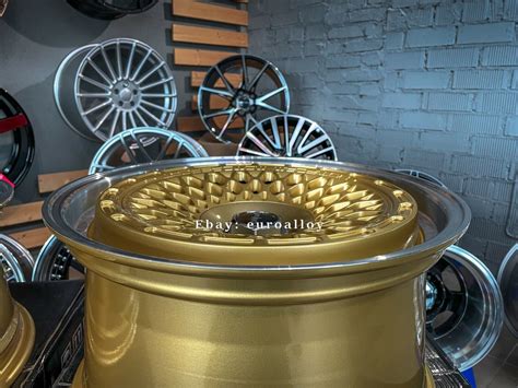 Buy New 18 5x112 Rotiform Style Stance Deep Dish Gold Wheels For Bmw