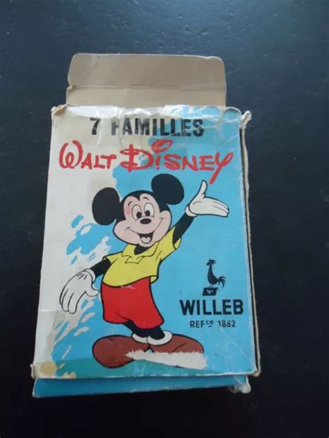 Ancien Jeu De Cartes Familles Walt Disney Willeb Eur Picclick Fr