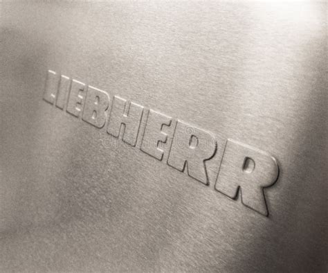 Liebherr Logo On A Black Crane Editorial Photo - Image of logo, machine ...