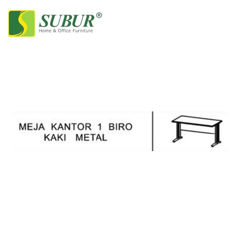 Meja Kantor Donati Charlotte Series Meja Kantor 1 Biro Kaki Metal