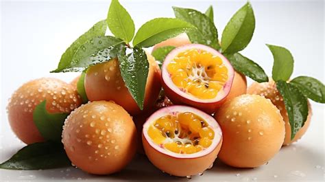 Premium Ai Image Organic Fresh Passion Fruits