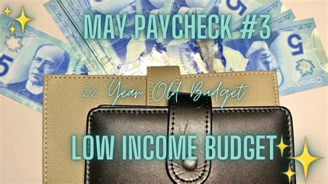 Third Week Of May Paycheck Low Income Budget 22 Year Old Budget