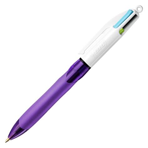 Stylo bille rétractable Bic Grip 4 couleurs fun toute l écriture