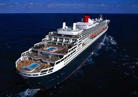 Queen Mary 2 aerial Aft view - Cruise Deals Expert