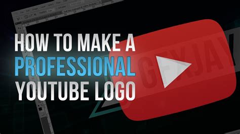 Creating Professional YouTube Channel Art - Part 1: Creating a Logo for ...