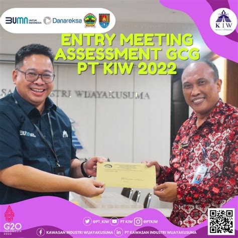 Kiw Laksanakan Entry Meeting Assessment Gcg Tahun Buku Bersama