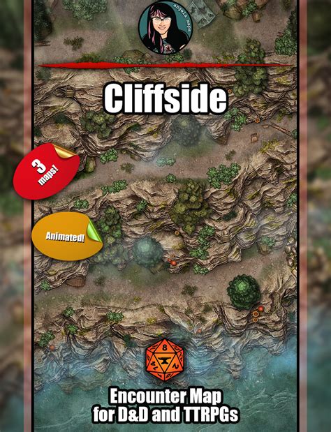 Cliffside Animated Battle Map Pack With Foundry Vtt Spooky Action