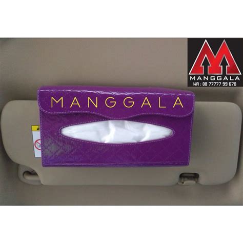 Jual Tempat Tisu Tisue Tissue Sunvisor Mobil Kotak Ungu Di Lapak