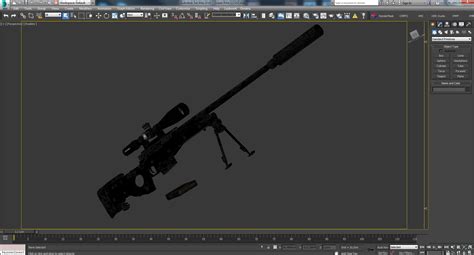 Rifle Sniper L115A3 3D Model 129 Max Fbx Obj Free3D