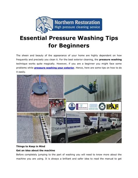 Ppt Essential Pressure Washing Tips For Beginners Powerpoint