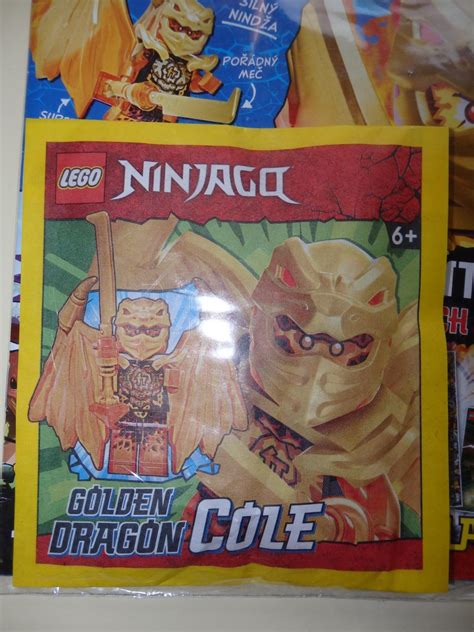 Lego Ninjago časopis č 62023 Hračka Lego ZlatÝ DracÍ Cole Aukro