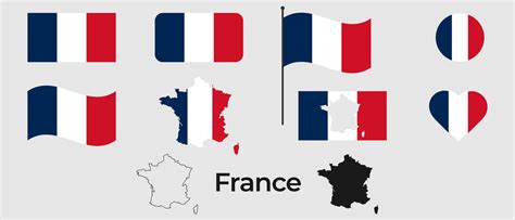 Flag Of France Silhouette Of France National Symbol 15282788 Vector Art At Vecteezy