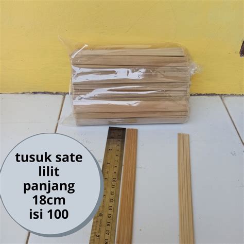 Jual Makan Peralatan Paket Tusuk Sate Lilit Cm Isi Paket