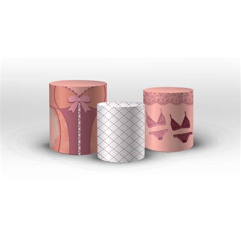 Trio Capa De Cilindro Ch De Lingerie Tecido Sublimado C El Stico Shopee Brasil