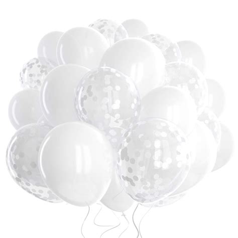 Ballon Confetti Wit Rond 23mm Jokershopbe Feestwinkel