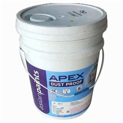 Asian Paints Apex Dust Proof Emulsion 20 Ltr At 5400 Litre Asian