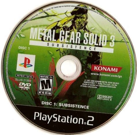 Metal Gear Solid 3 Subsistence Covers