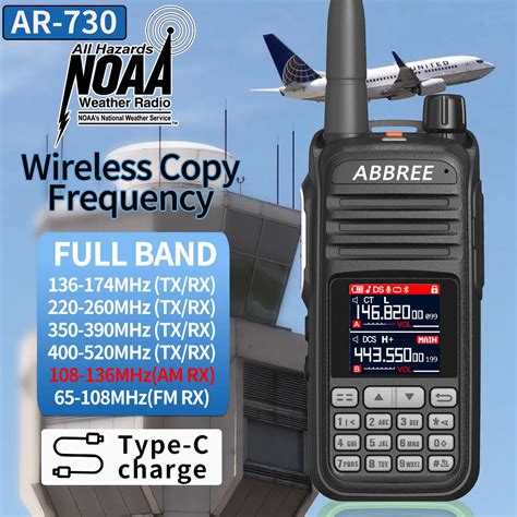 Original Abbree Ar Air Band Six Band Wireless Copy Frequency Ch