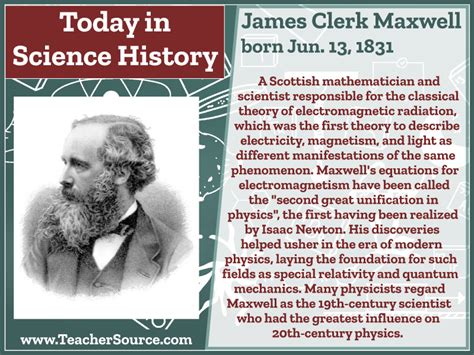 Educational Innov On Twitter James Clerk Maxwell Was Born On This