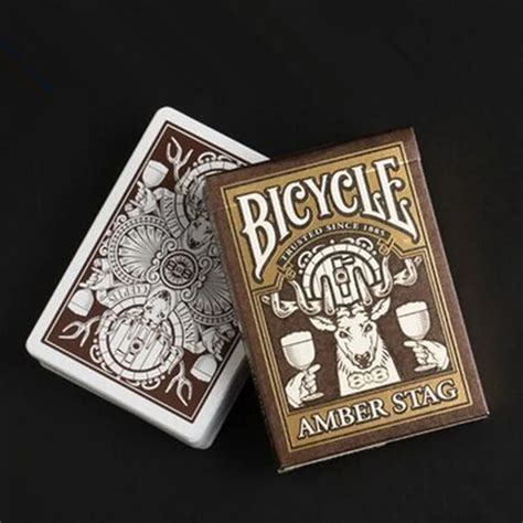 Buy 1pcs Amber Stag Club 808 Deck Bicycle Playing