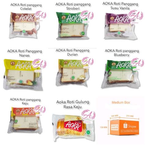 Jual Aoka Roti Panggang Aneka Rasa Dan Gulung Momotaro Isi Dus