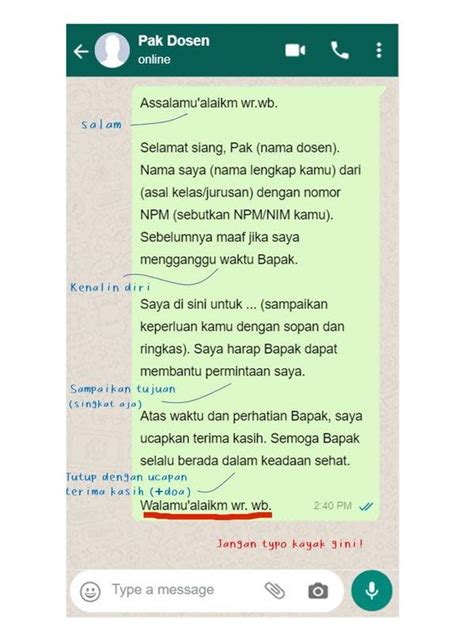 6 Chat Dosen Beri Tahu Format Kirim Pesan Ini Bikin Mahasiswa Tepuk Jidat