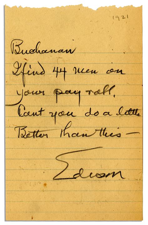 Auction Your Thomas Edison Autograph at Nate D. Sanders Auctions