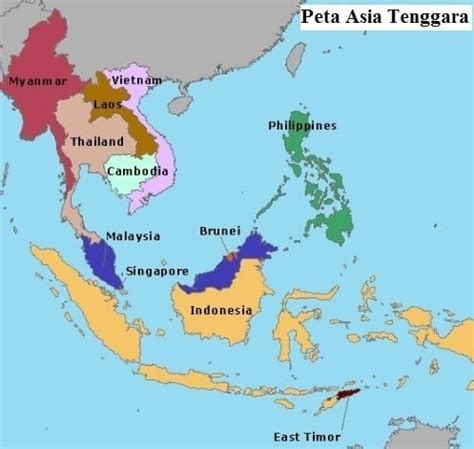 Detail Gambar Peta Benua Asia Tenggara Koleksi Nomer 4