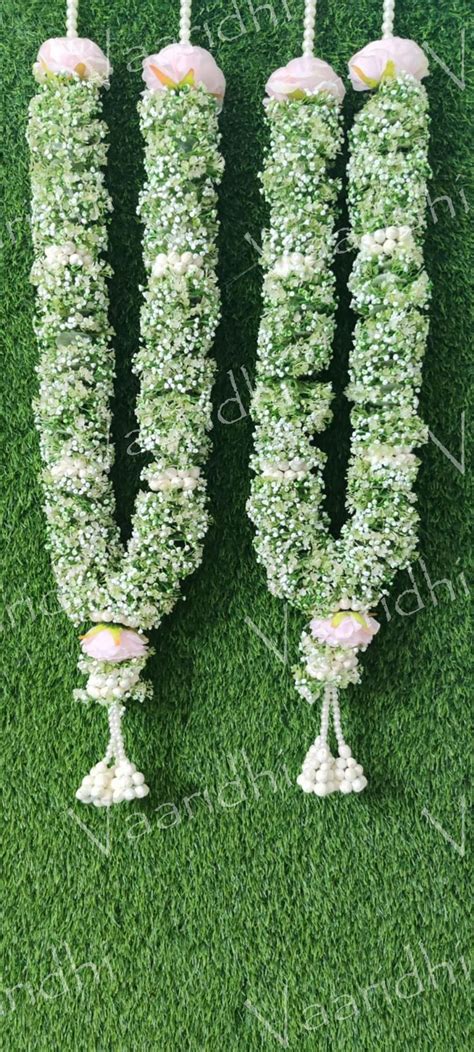 Baby S Breath Flower Varmala Milni Mala Wedding Mala Honor Mala