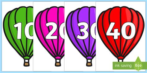 Counting By S On Hot Air Balloons Plain Teacher Made