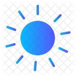 Weather sun Icon - Download in Gradient Style