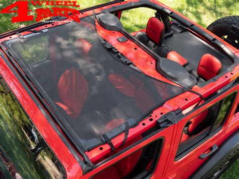 Sun Bikini Top Targa Mesh Bestop Jeep Wrangler JL Year Or Doors Gladiator JT Year
