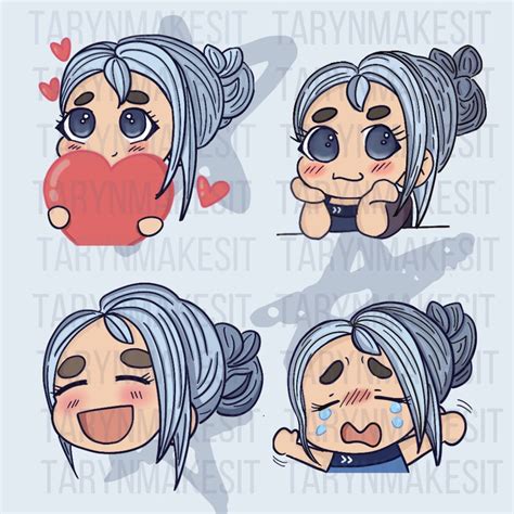 Jett Valorant Emote For Twitch Discord Etsy Canada