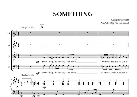 Something Arr Christopher Wormald By The Beatles Sheet Music For