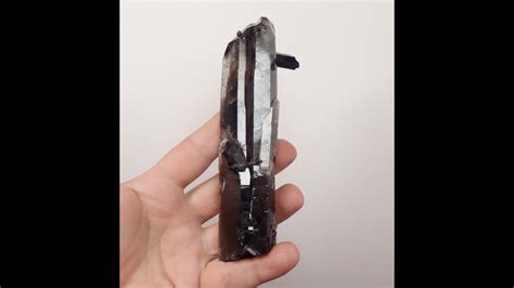 185945080430 SMOKY QUARTZ AEGIRINE Malawi Zomba Mt Malosa Black