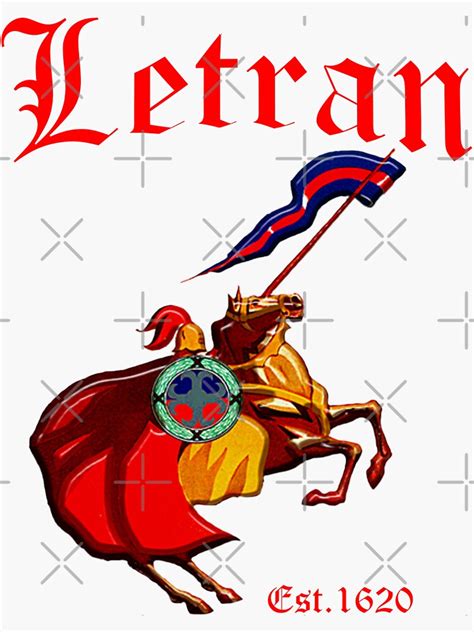 Letran College Knight Vintage Print Letranite Arriba Sticker For Sale