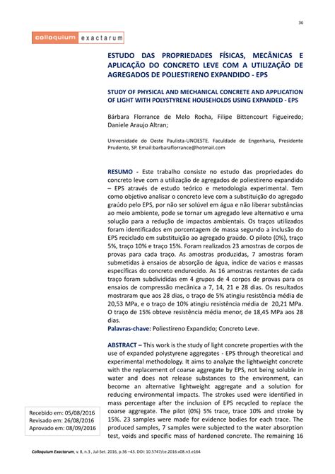 PDF ESTUDO DAS PROPRIEDADES FÍSICAS MECÂNICAS E APLICAÇÃO DO