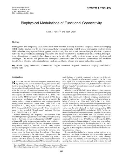 PDF Biophysical Modulations Of Functional Connectivity DOKUMEN TIPS