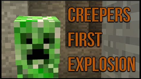 Creepers First Explosion Minecraft Machinima Youtube