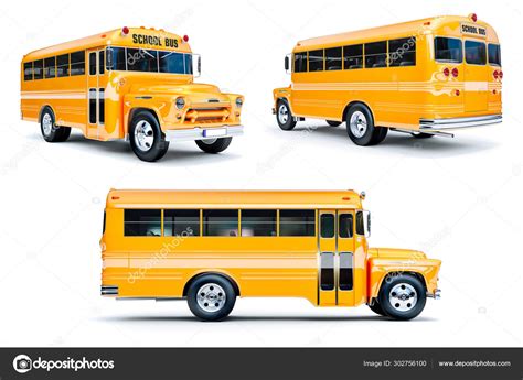 School Bus White Background Stock Photo by ©digitalgenetics 302756100