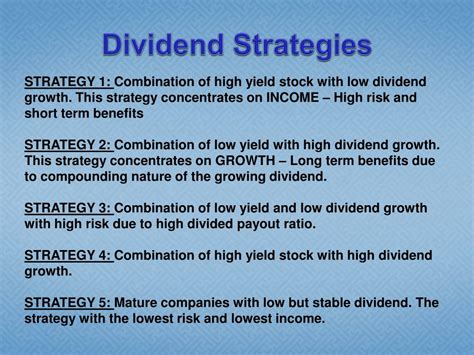 PPT - Dividend Portfolio Strategy PowerPoint Presentation, free ...