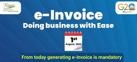 From Today Generating E Invoice Is Mandatory For Taxpayers Taxconcept