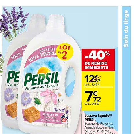 Promo Lessive Liquide Persil De Remise Imm Diate Chez Carrefour