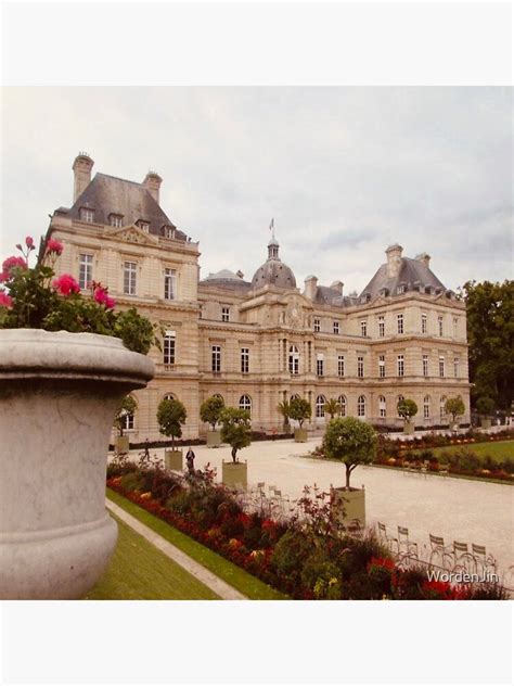 Jardin Du Luxembourg Architecture Sticker For Sale By WordenJin