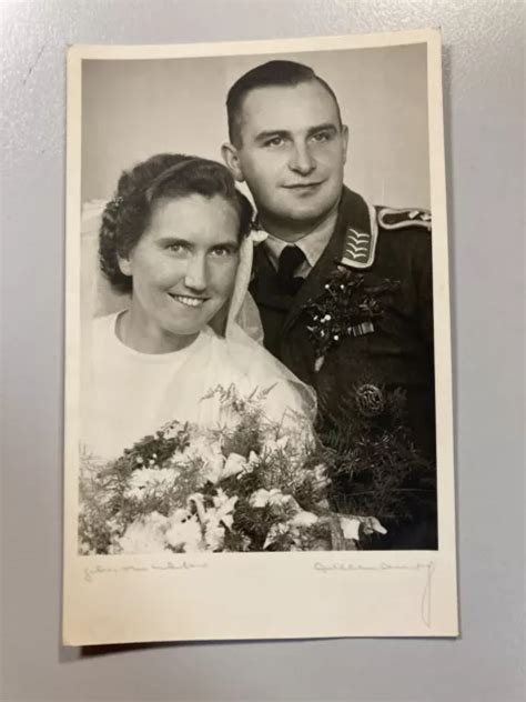 Foto Ak Soldat Hochzeitsfoto Luftwaffe Orden Ordensspange Eur