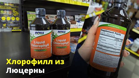 Какой выбрать хлорофилл?